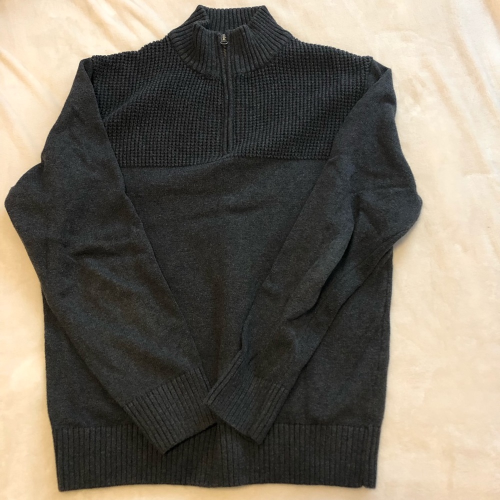 🦃2/$20 🦃 Dockers | Medium | 1/4 zip Charcoal Gray sweater - Picture 4 of 4